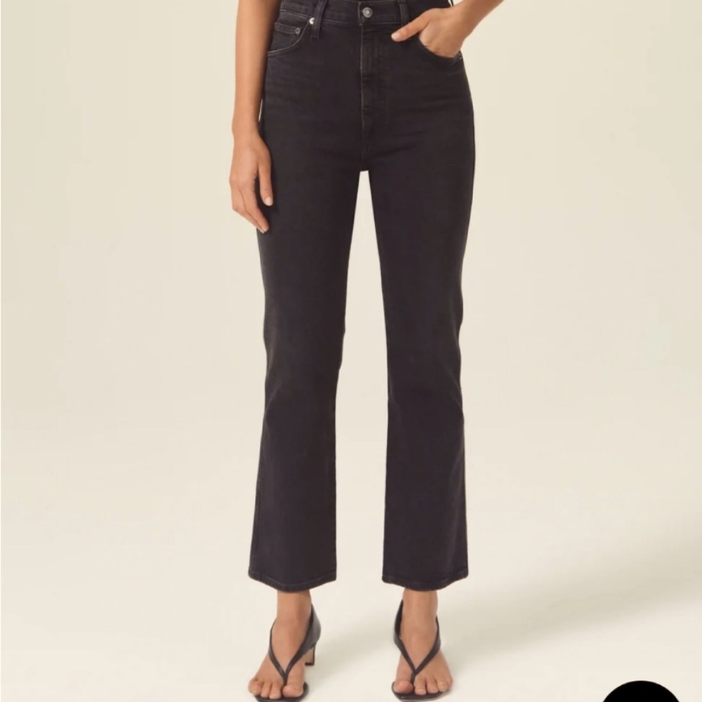 AGOLDE Pinch Waist High Rise Kick 29 Black
